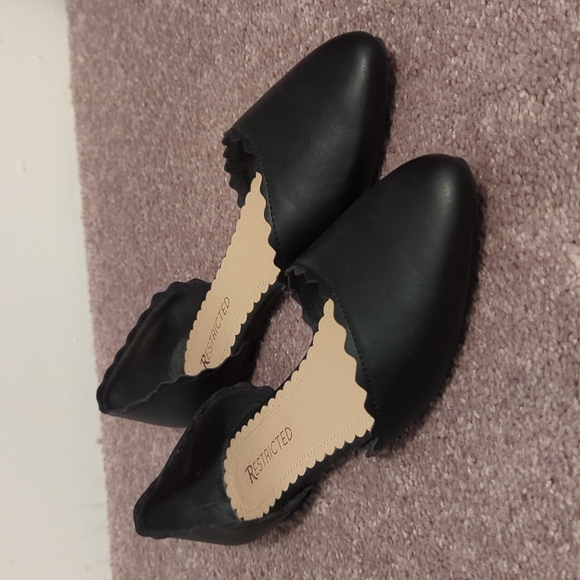 Restricted Shoes - Restricted Black D'Orsay Flats